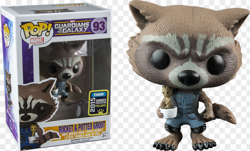 Rocket Raccoon Groot San Diego Comic-Con Nova Funko PNG