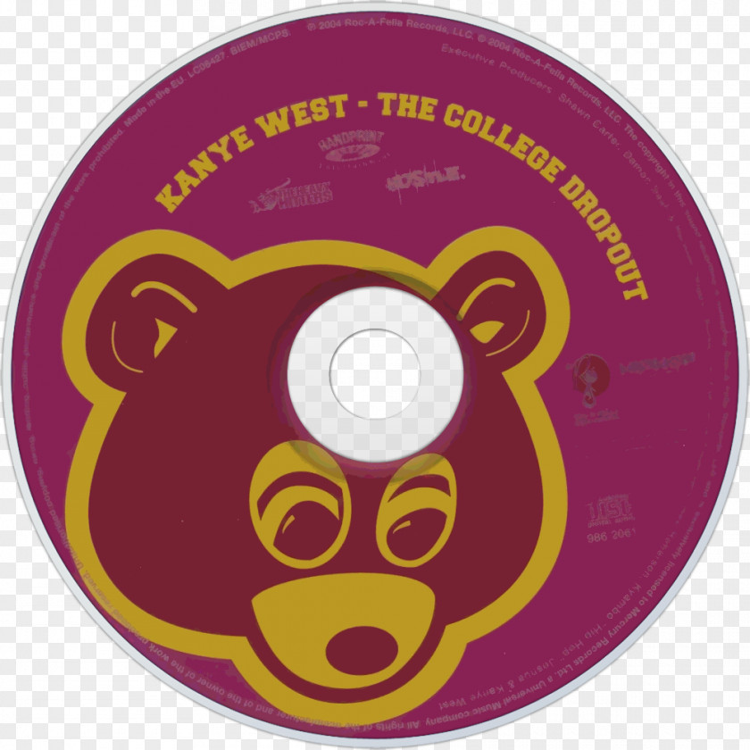 The College Dropout: Mixtape Version 3 Compact Disc Album Rapper PNG disc Rapper, KANYE clipart PNG