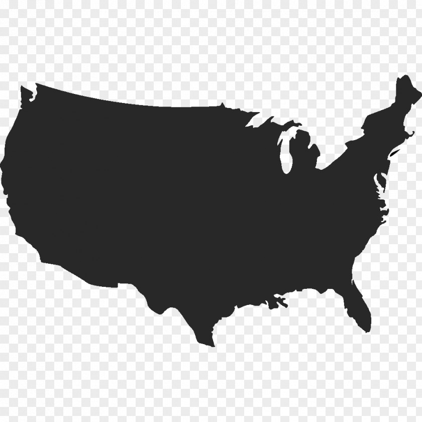Job Seekers Group United States Vector Map Drawing PNG