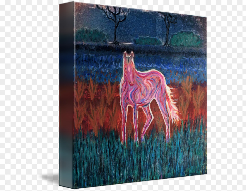 Spirit Horse Painting Acrylic Paint Modern Art PNG