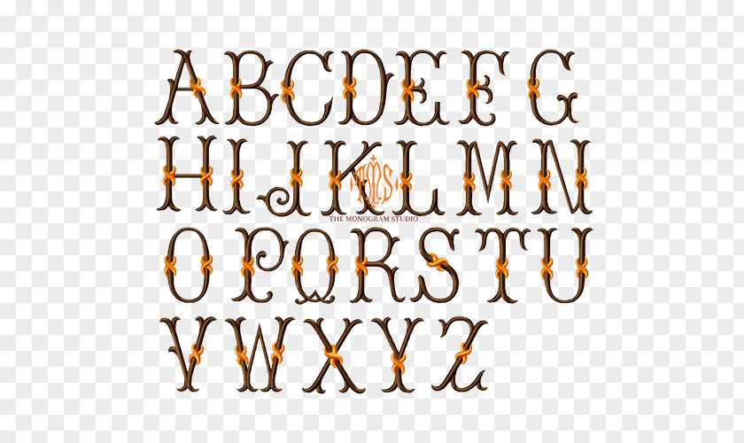 Thames Curlz Typeface Letter Case Monogram Font PNG