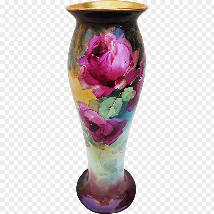 Vase Limoges Glass Ceramic Porcelain PNG