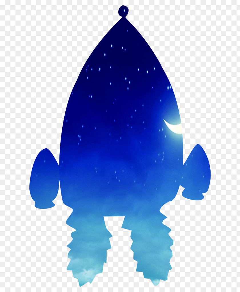 Blue Rocket Icon PNG