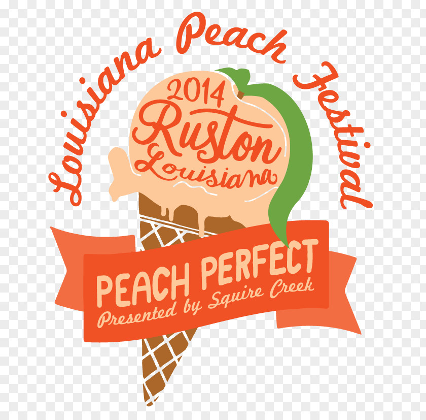 Louisiana Peach Festival Logo Poster Label PNG