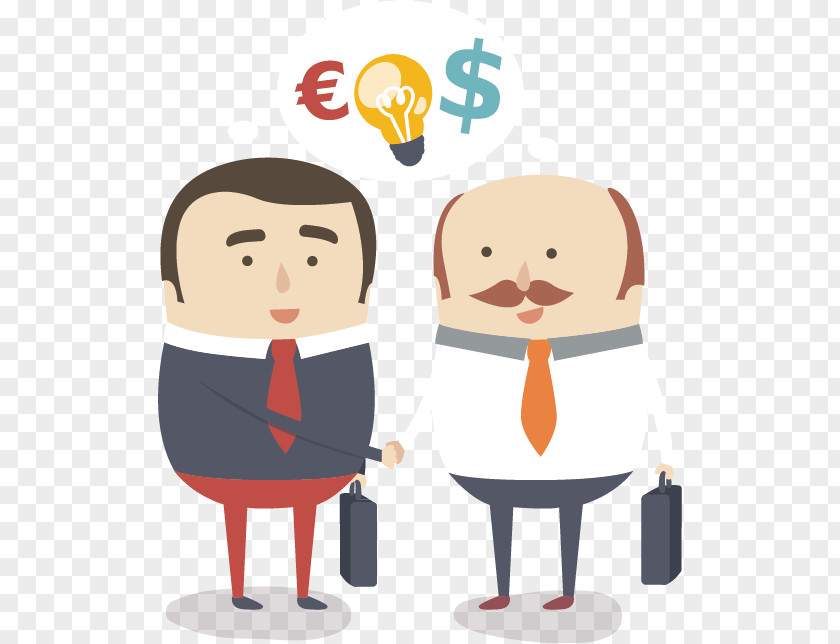 Vector Cartoon Business Man Illustration Businessperson Investment Investor PNG