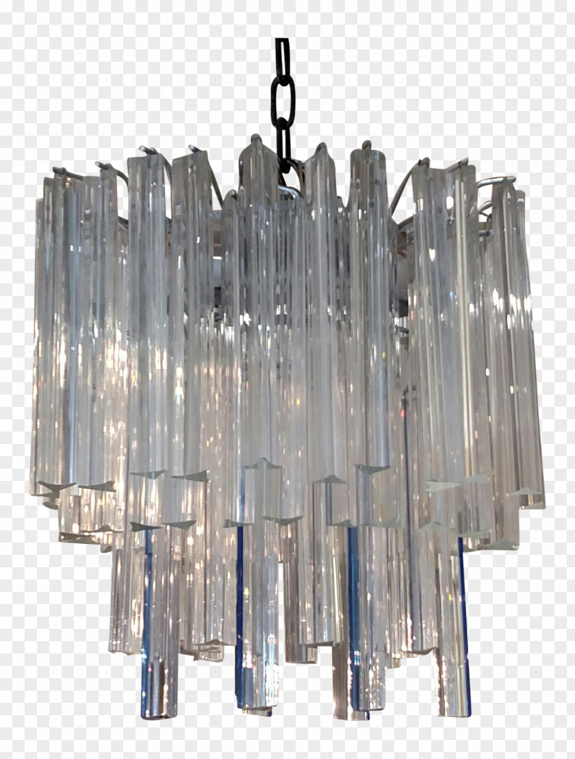 Venini Chandelier Lead Glass Crystal PNG