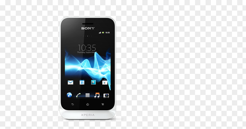 Android White Sony Xperia Tipo S Miro U SO-04D PNG
