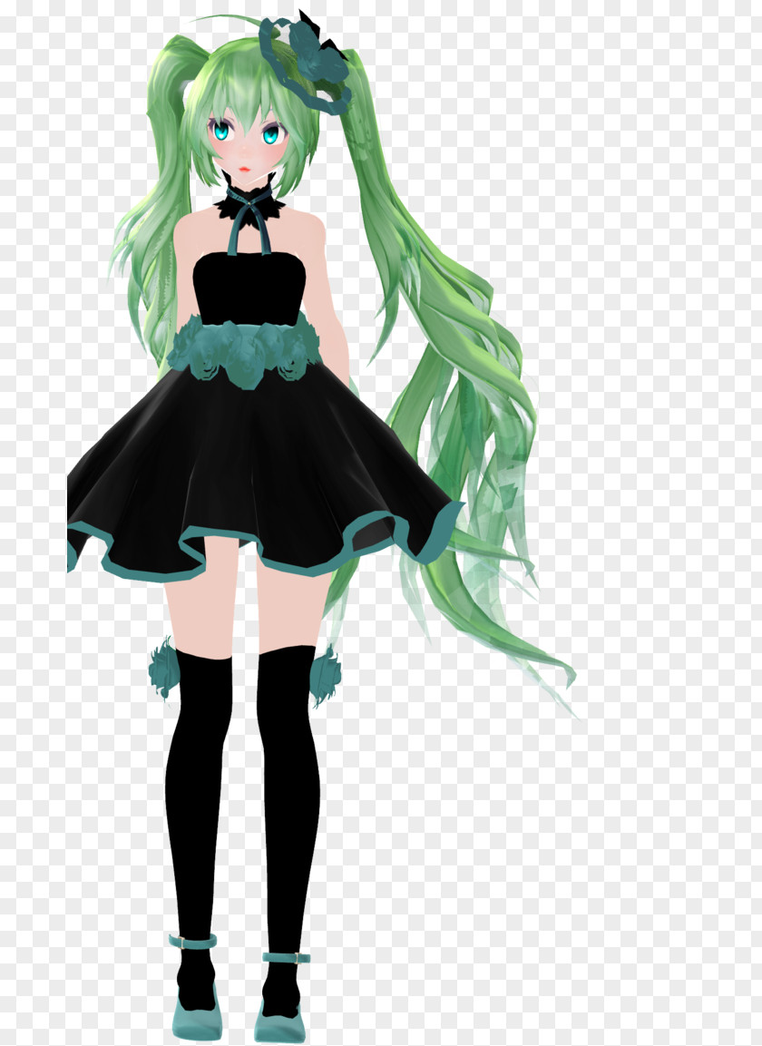 Hatsune Miku MikuMikuDance The Dress Laptop Character PNG