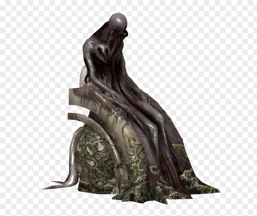 Mass Effect 3 Statue Bronze Sculpture Figurine PNG