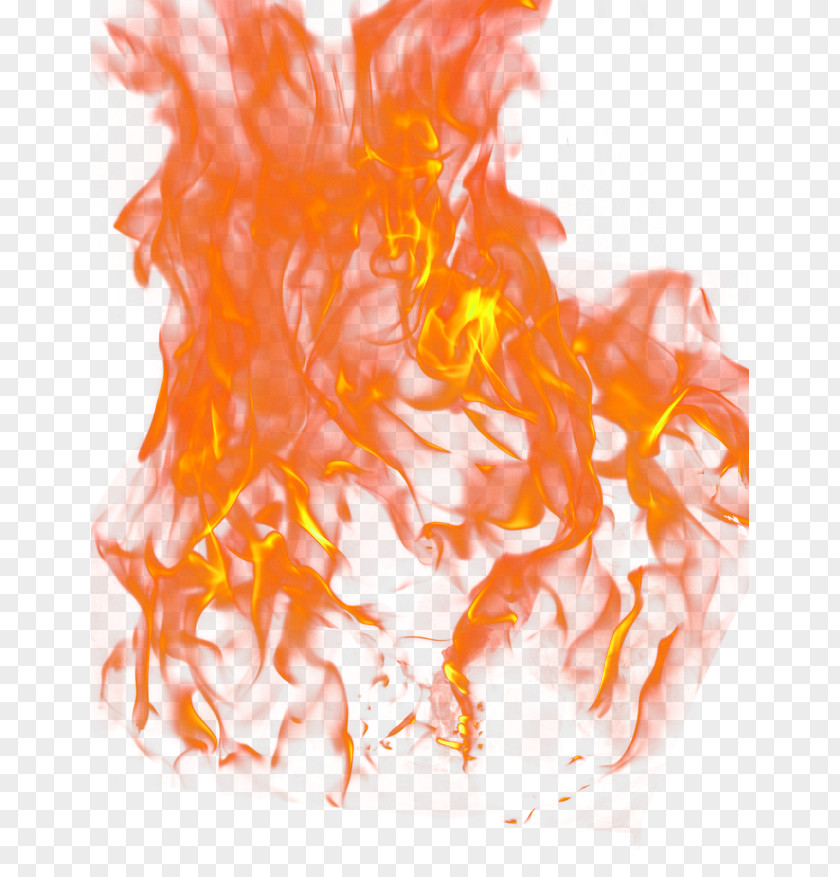 Orange Simple Flame Effect Element Light Fire PNG