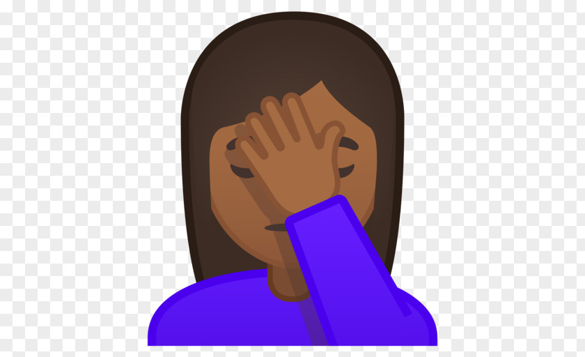 Emoji Facepalm Emoticon Hand Thumb PNG