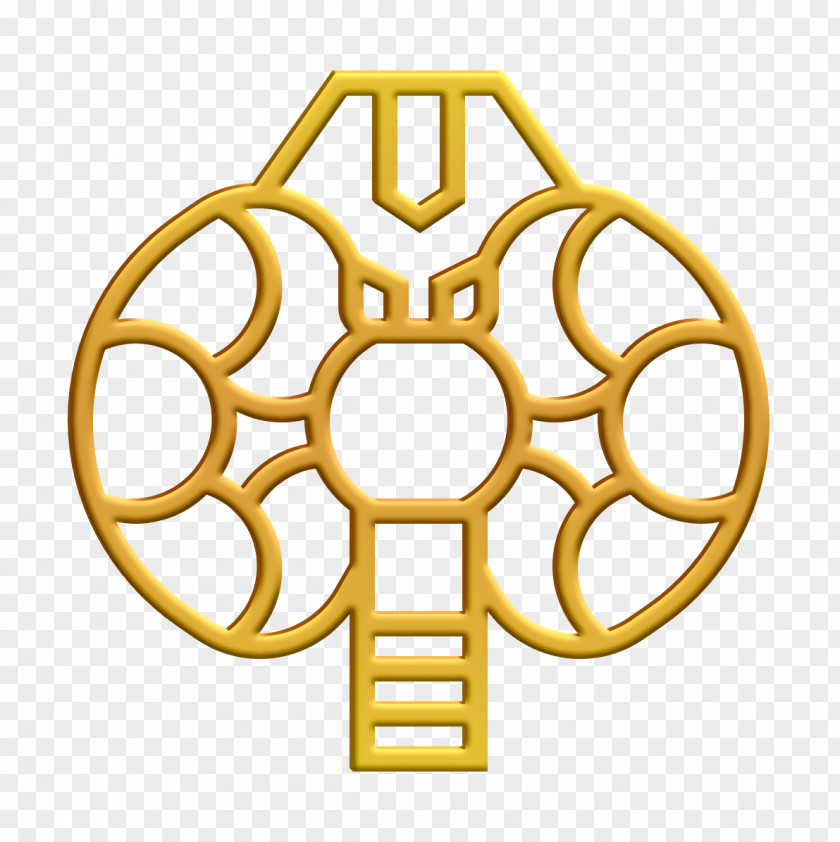 Symbol Yellow Anatomy Icon Gland Larynx PNG