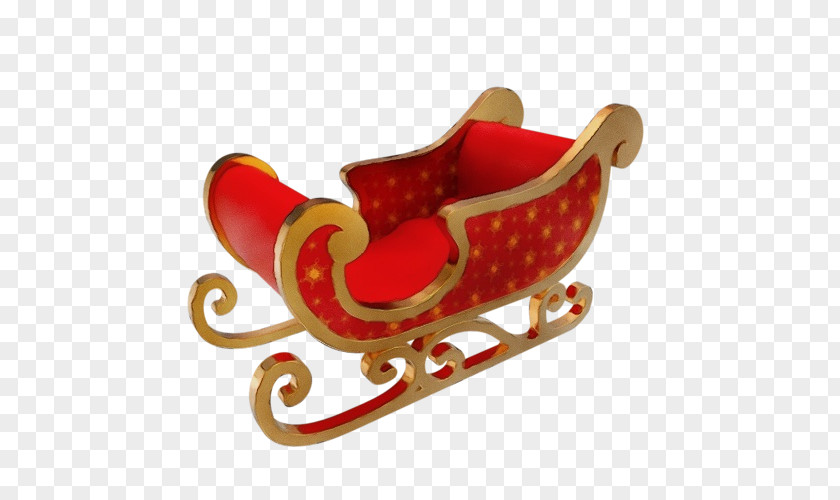 Fictional Character Chair Red Sled Vehicle Furniture PNG