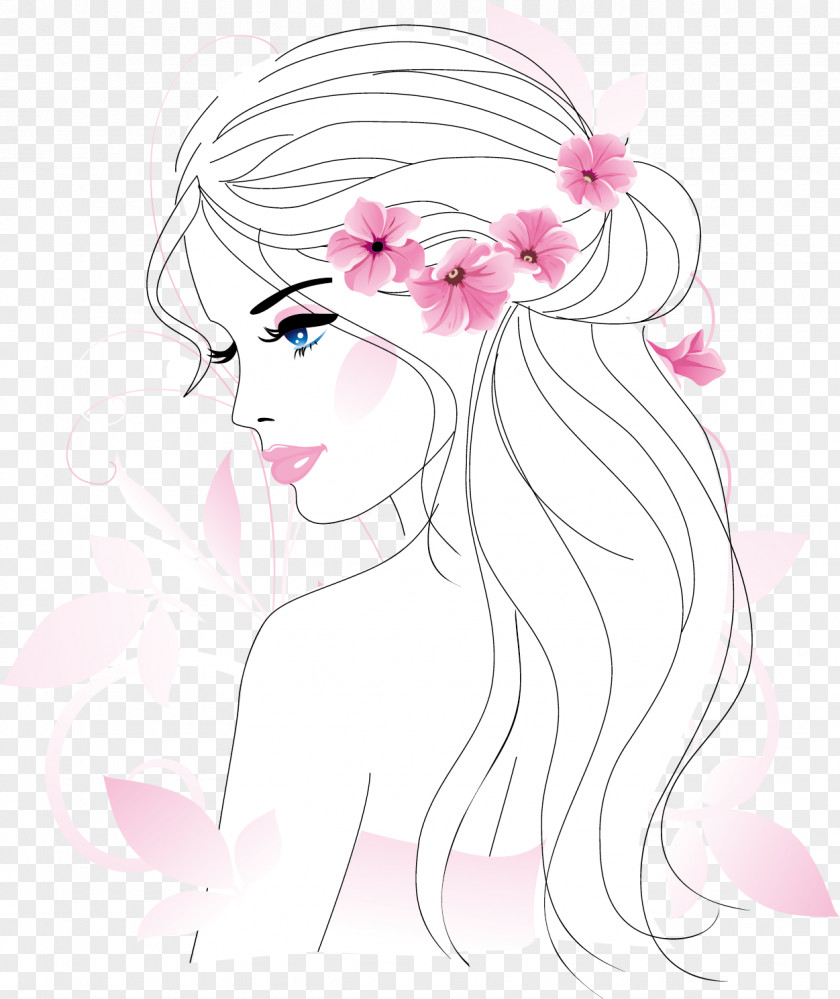 Hand-painted Women Vector Material Beauty Cosmetics Illustration PNG