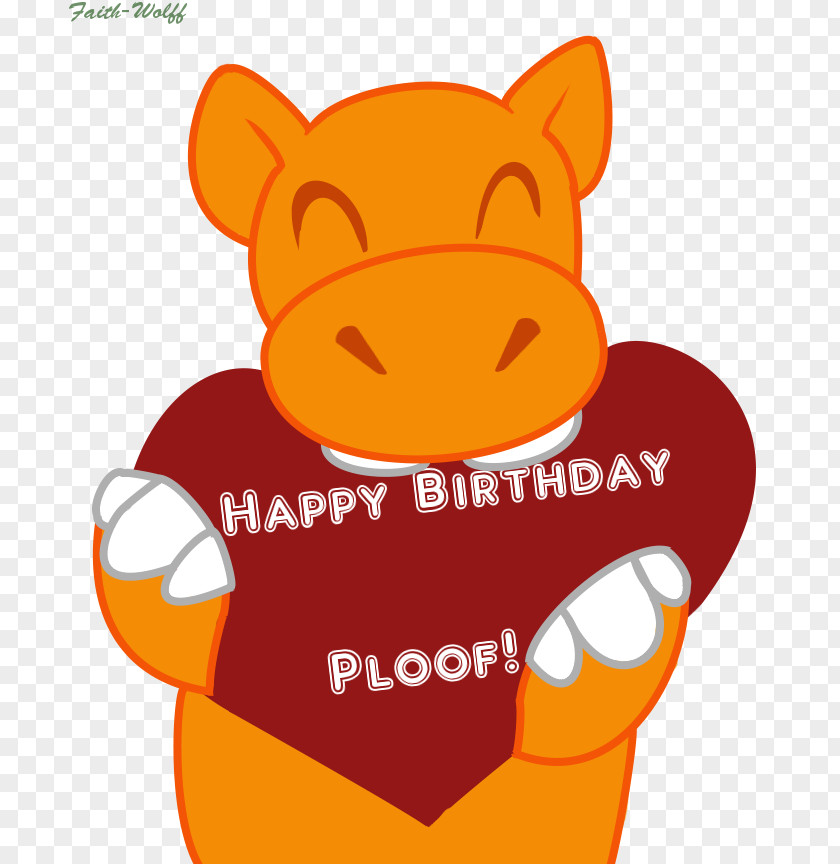 Happy B.day Snout Carnivora Clip Art PNG
