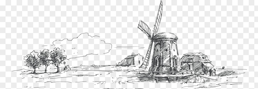 Bakery Windmill La Bou Watermill PNG