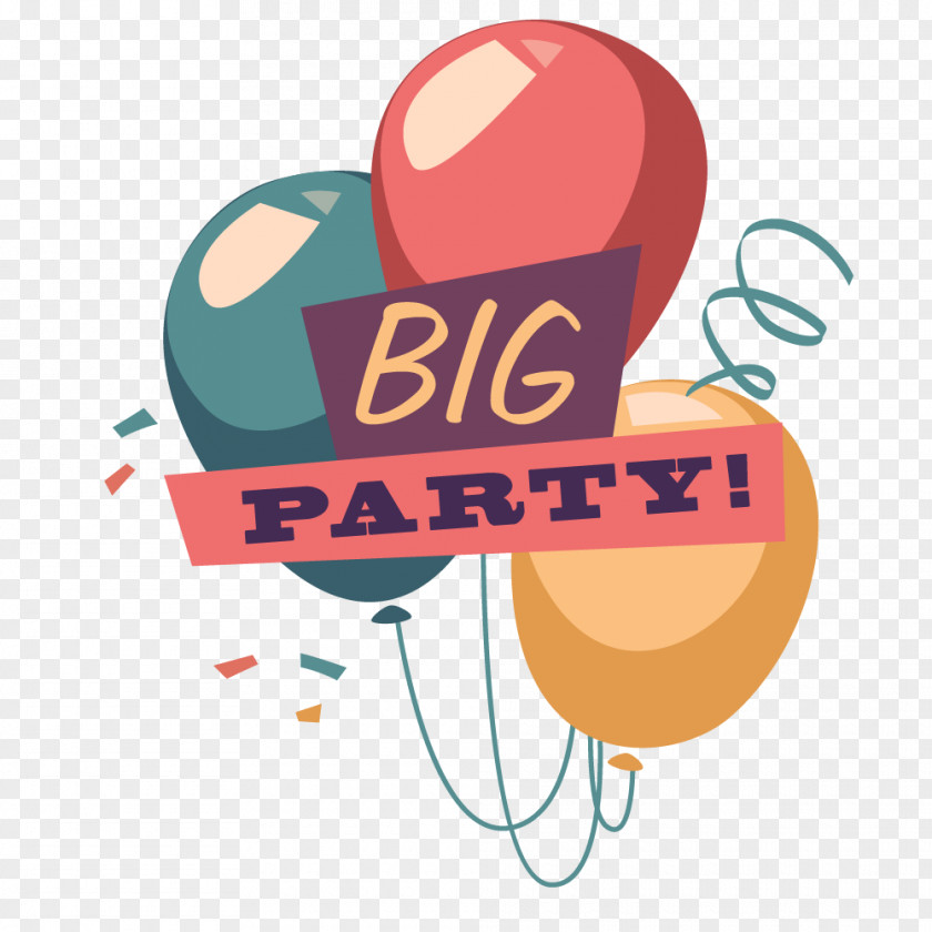 Cartoon Balloon Birthday Image Vector Graphics Download PNG