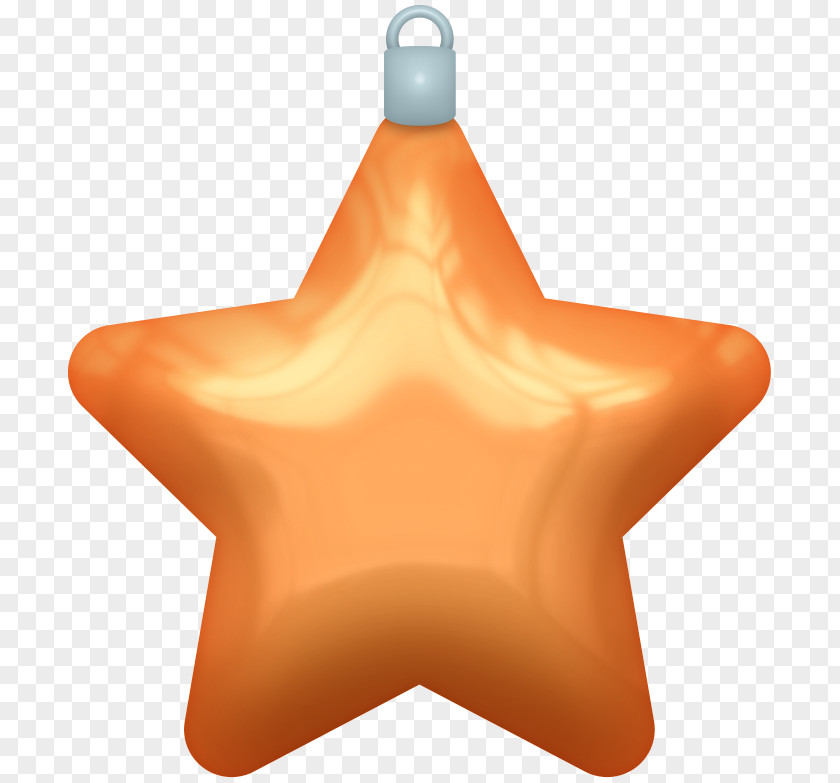Orange Five-pointed Star Download PNG