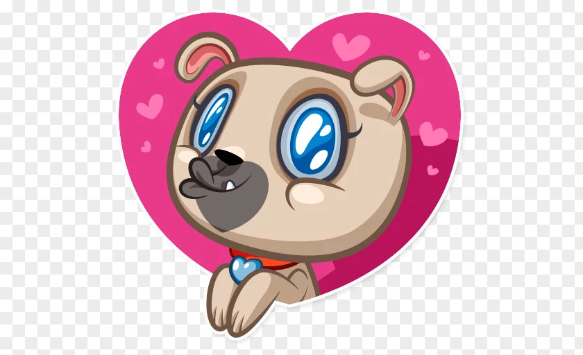 Pug Telegram Sticker Snout Viber PNG