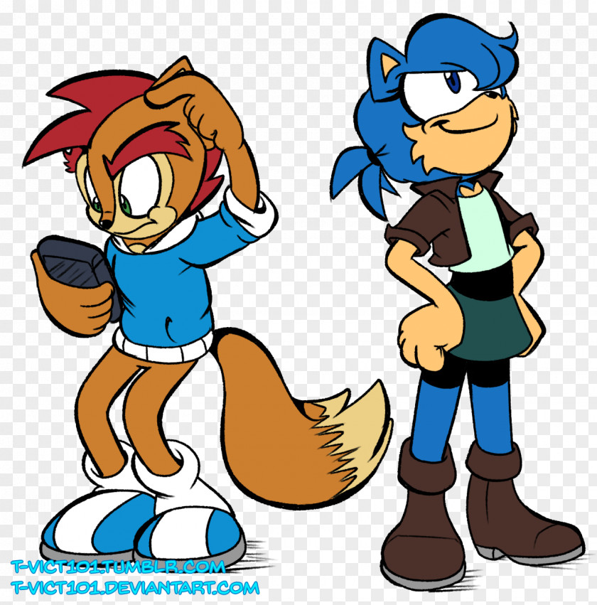 Sonic The Hedgehog Princess Sally Acorn Forces Knuckles Echidna Child PNG