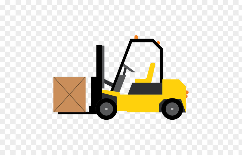 Business Motor Vehicle Forklift Heavy Machinery Construction Vector Graphics PNG