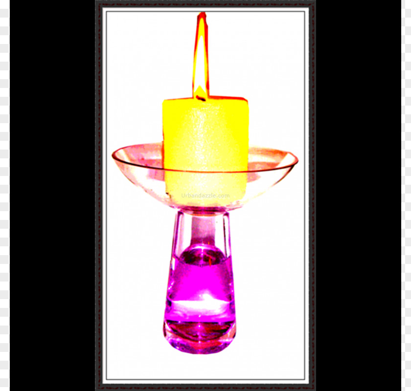Glass Bottle Magenta Lighting PNG