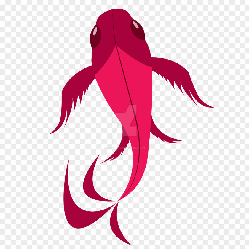 Koi Vector Graphic Design Red Logo PNG
