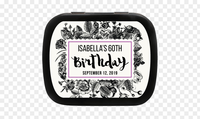 Party Favor Birthday Tin Glass PNG
