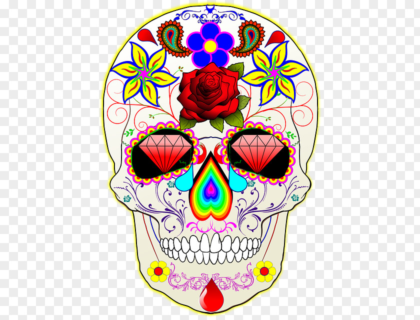 Skull La Calavera Catrina Day Of The Dead Calaca PNG