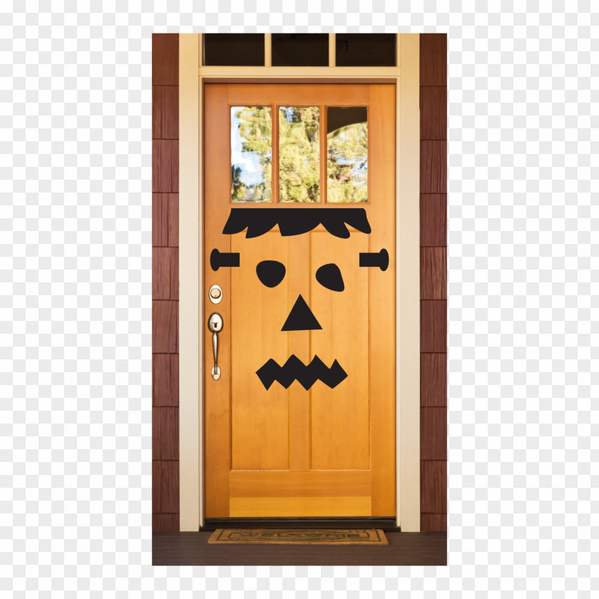 Stickers Door Together Jack-o'-lantern Pumpkin Decal Wall PNG
