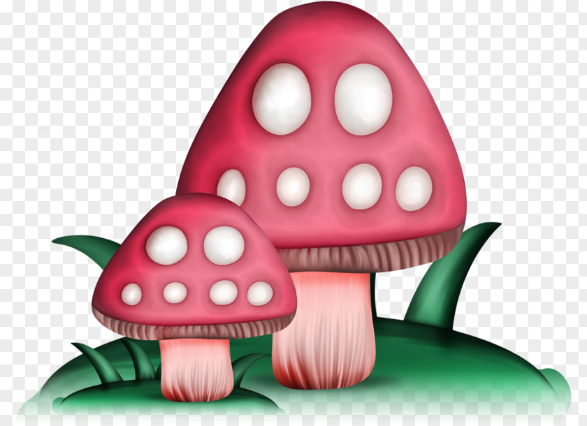 Two Mushrooms Clip Art PNG
