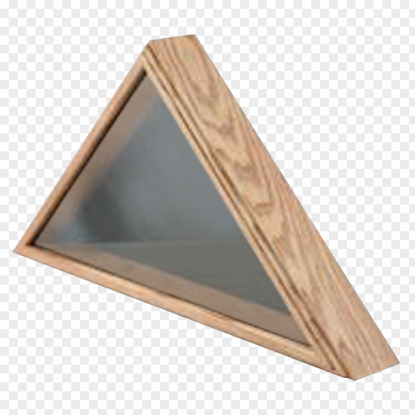 Flag Triangle Glass Display Case PNG