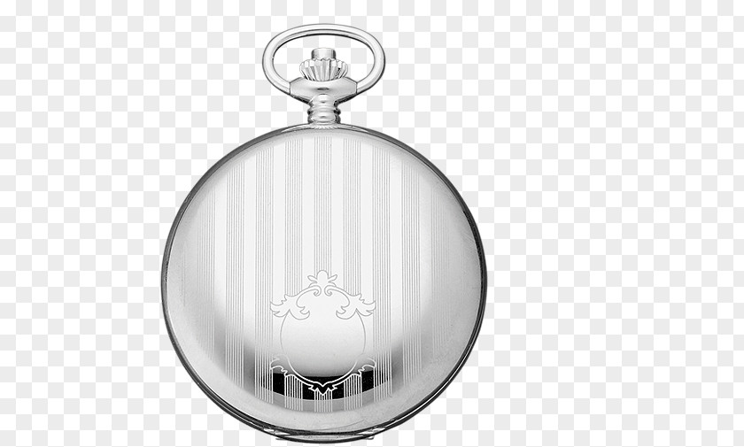 Silver Pocket Watch Product Design PNG