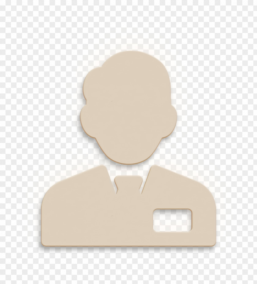 People Icon Salesman Clerk With Tie PNG