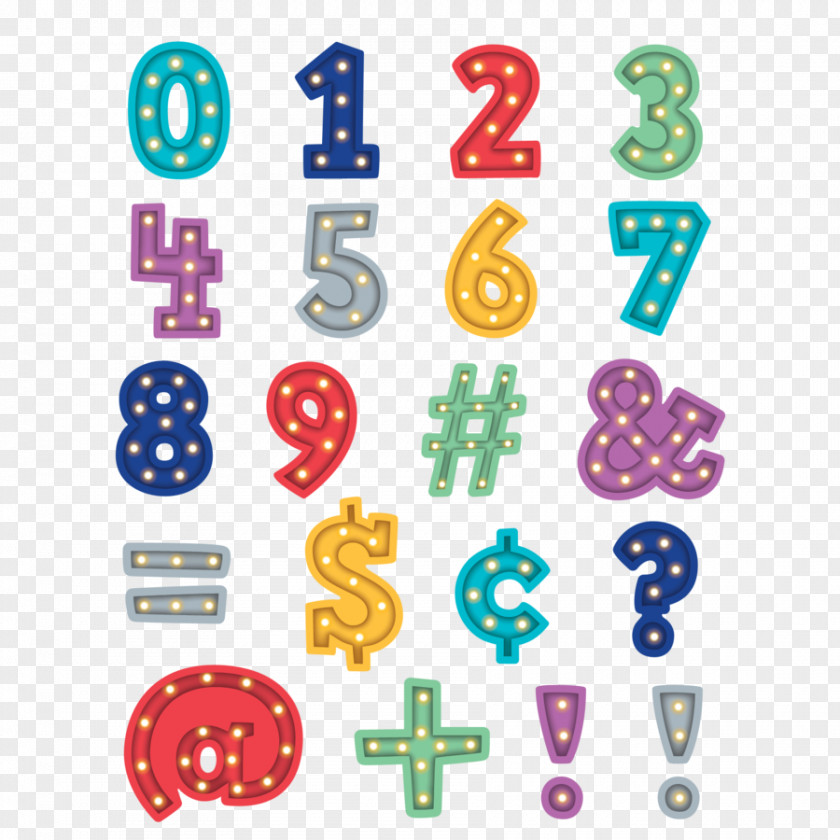 Marquee Letter Sticker Alphabet Number Clip Art PNG