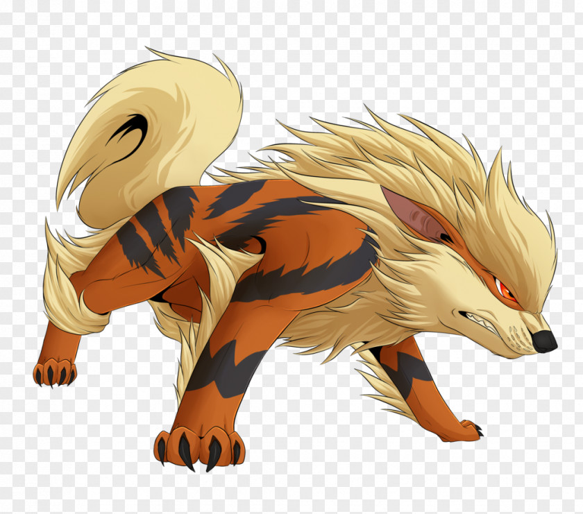 Pokemon Black & White Arcanine Growlithe Desktop Wallpaper PNG