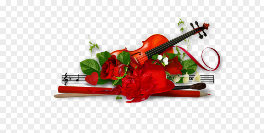 Shabbat Shalom Violin Floral Design Musical Instruments Image PNG