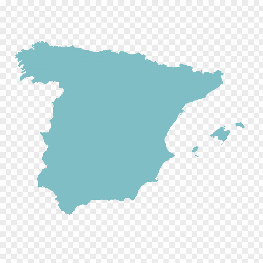 Spain Vector Map Blank PNG