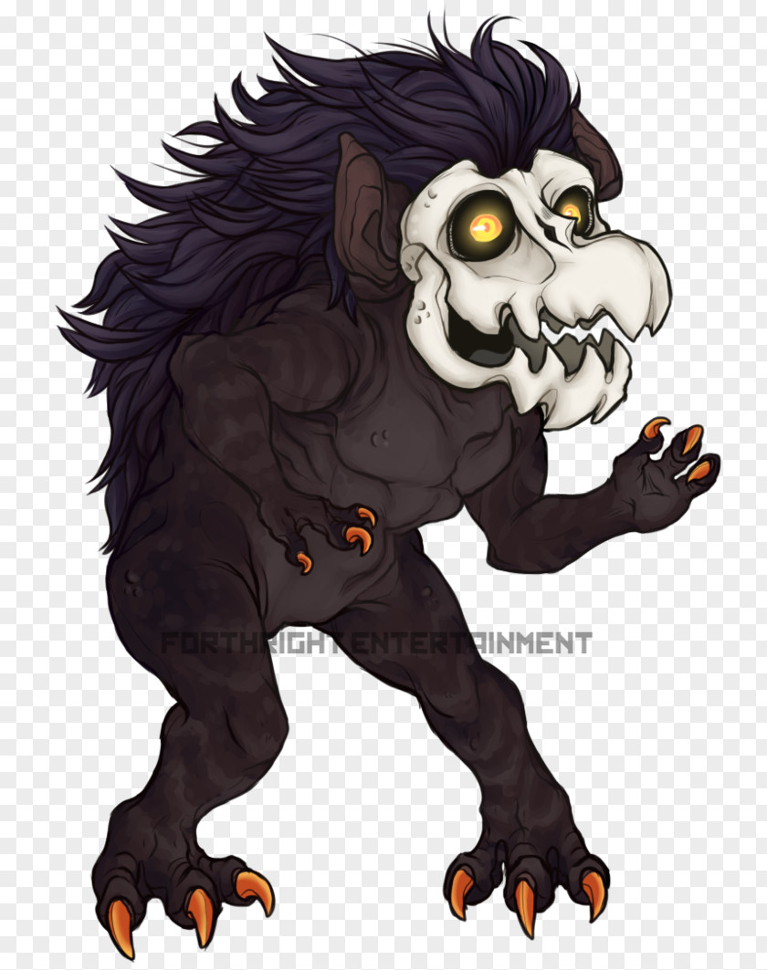 Werewolf Cat Cartoon Demon PNG