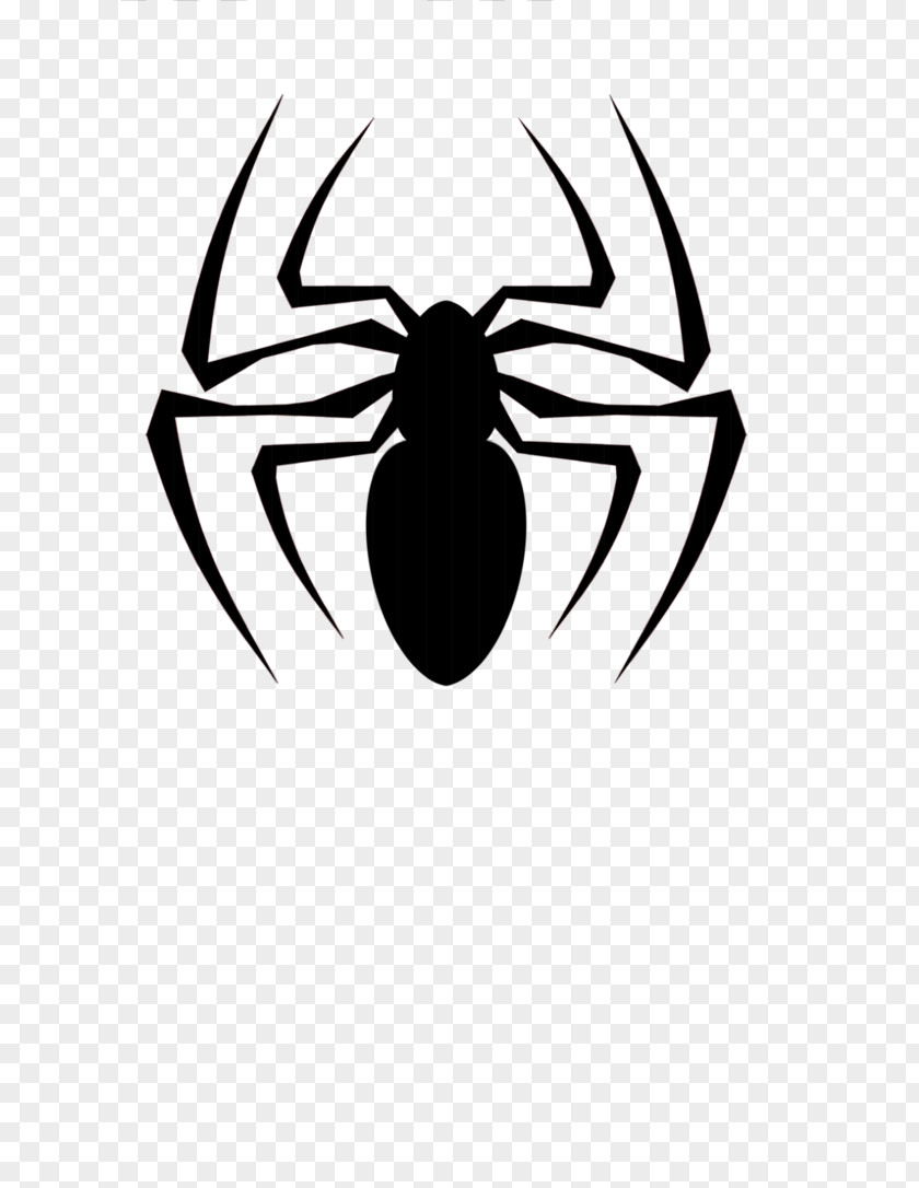 Black Spider Siluet Logo Image Spider-Man Eddie Brock Miles Morales Venom Marvel Comics PNG
