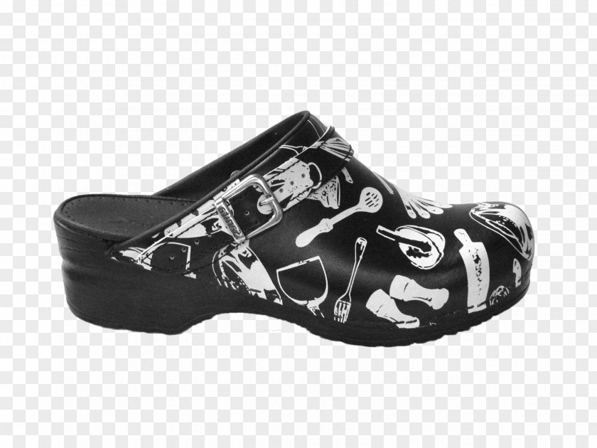 Chef Watercolor Clog Shoe Sanita Footwear PNG