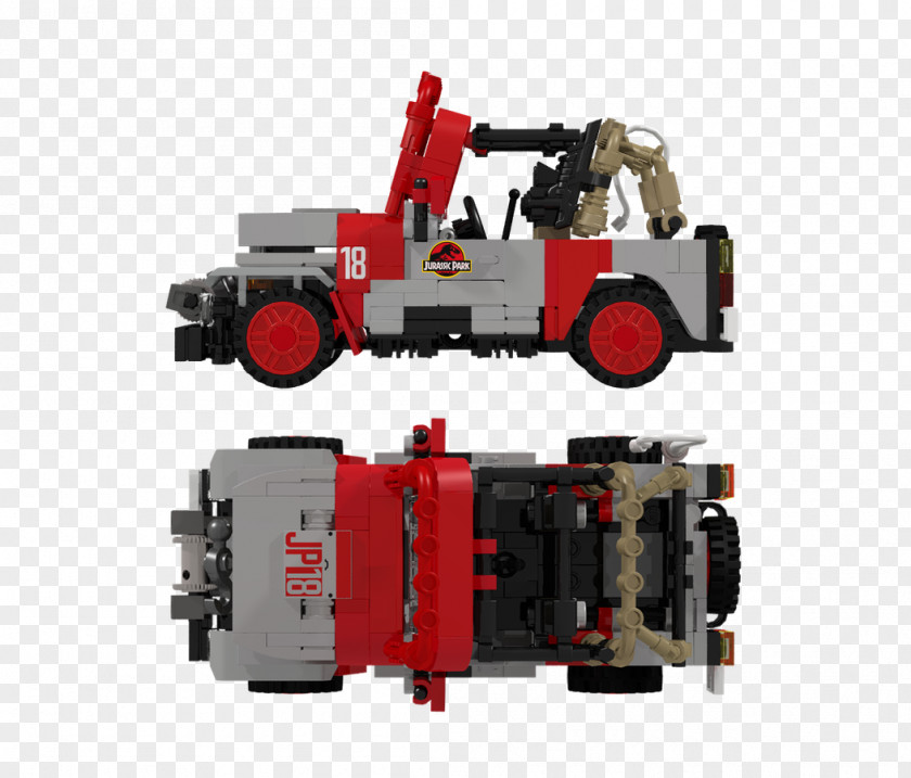 Lego Jurassic Jeep Wrangler World Park PNG