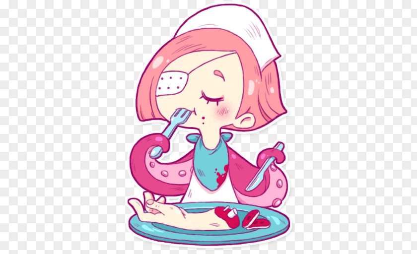 Octopus Telegram Sticker Nurse TeePublic Clip Art PNG