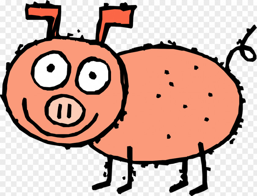 Orange Bow Speak Boar Domestic Pig Daddy Cartoon Clip Art PNG