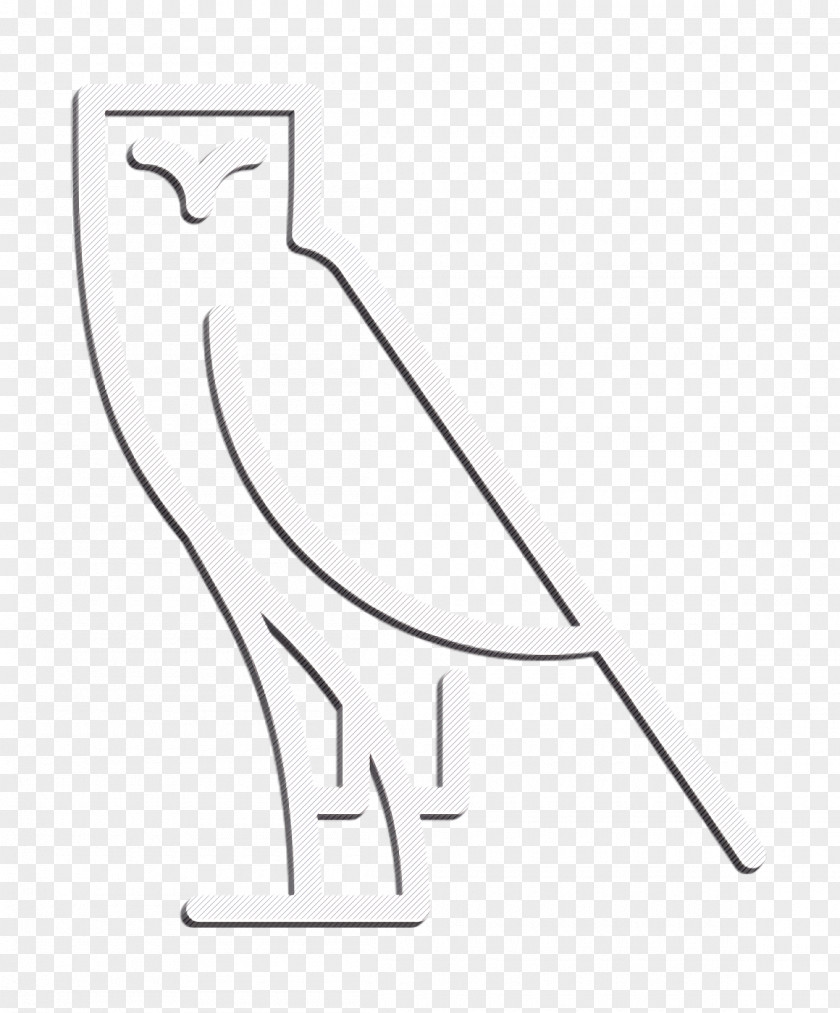 Egypt Icon Owl Line Craft PNG
