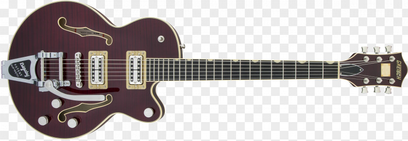 Flame Tiger Gretsch 6120 Semi-acoustic Guitar Electric PNG