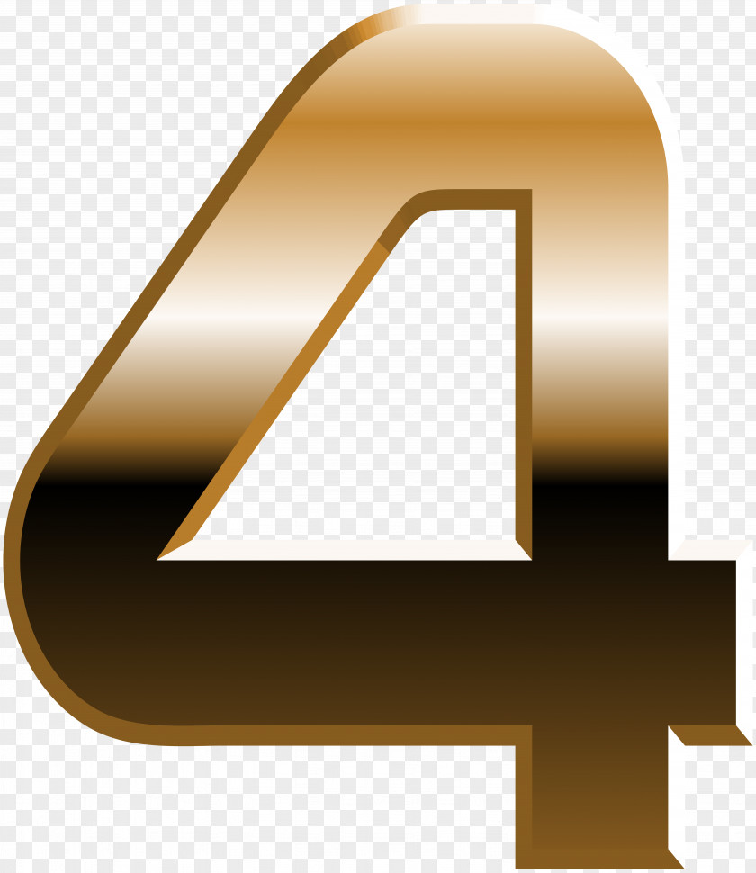 Number Four Clip Art PNG