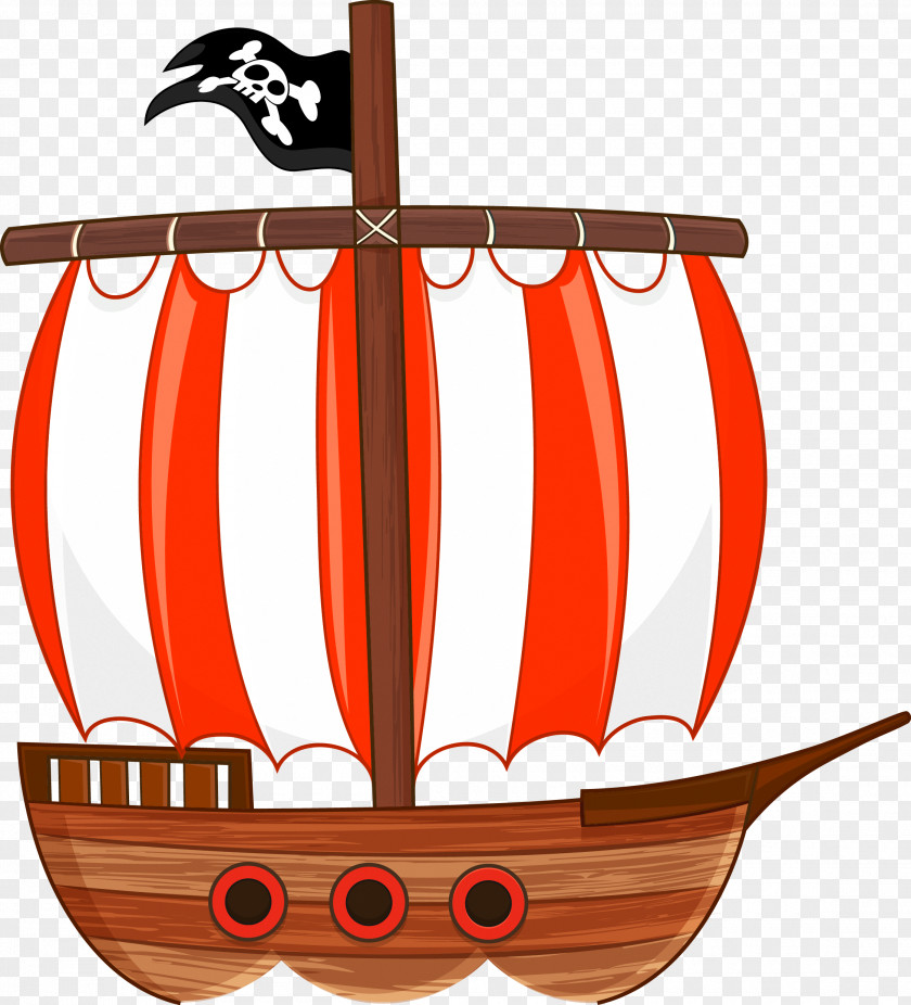 Pirate Ship Sailing PNG