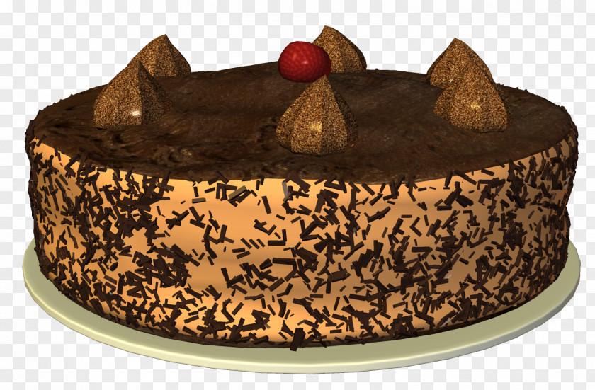 Cake German Chocolate Truffle Sachertorte PNG