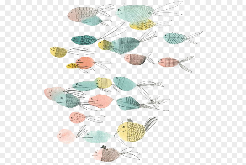 Cartoon Fish Art Drawing Illustration PNG